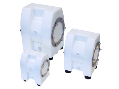 Serie E - Bombas neumáticas de Doble Diafragma o Doble Membrana de plástico de Almatec